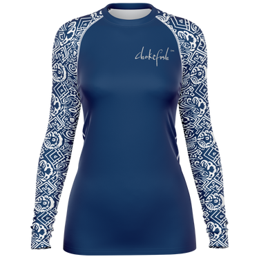 Chokefish™ Long Sleeve Rashguard Acid-Wash Woman's Shirt-001